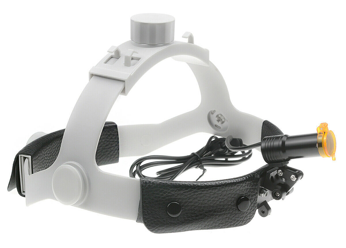 歯科医療用5W LED ヘッドライト フィルター付き ヘッドバンドヘッド 
