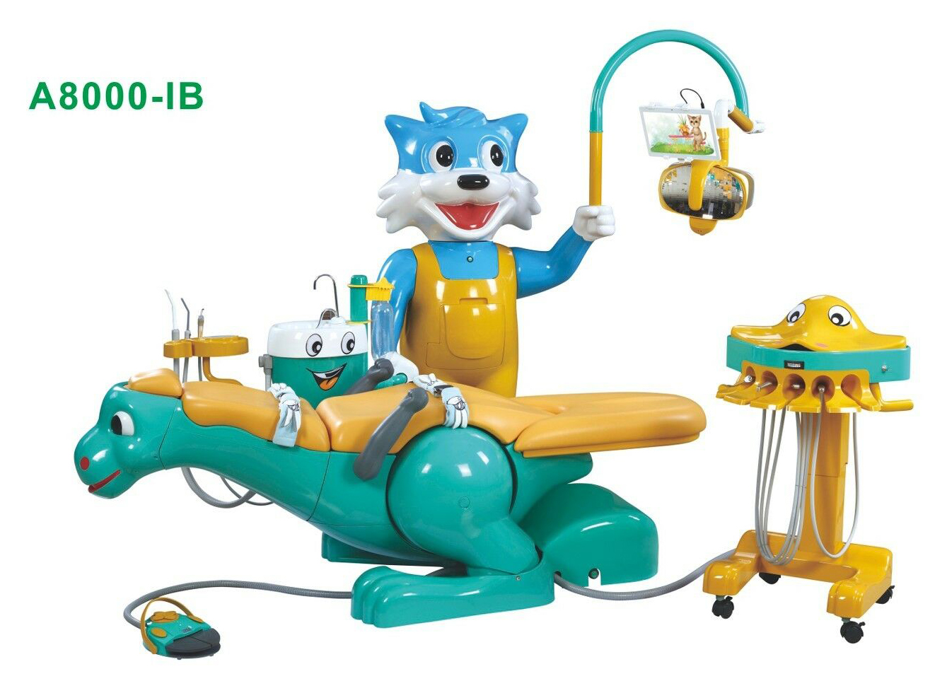 A8000-IB 小児用歯科チェアユニット キッズデンタルユニット 恐竜椅子 