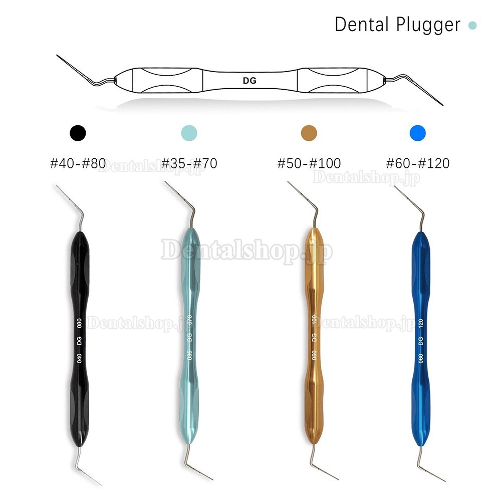 歯内ハンドプラガー 歯科用NITIプラガーキット 4 サイズ